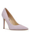 Nine West Women's Fresh Pointy Toe Pumps Women's Shoes In Lilac Suede