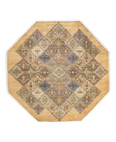 Adorn Hand Woven Rugs Closeout!  Mogul M152156 7'1" X 7'1" Octagon Area Rug In Yellow