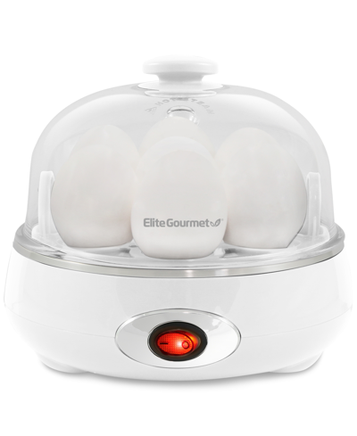 Elite Gourmet Easy Electric 7 Egg Capacity Cooker, Poacher, Steamer, Omelet Maker With Auto Shut-off In Charcoal