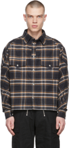 GMBH BLACK & ORANGE FLANNEL SHIRT