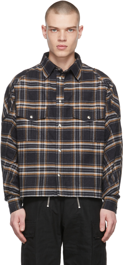 Gmbh Tahir Flannel Shirt - Atterley In Schwarz