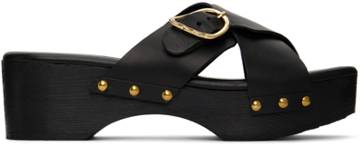 Ancient Greek Sandals Marilisa Crossover Strap Clogs In Black