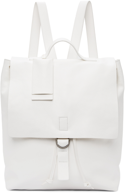 Marsèll White Cartaino Backpack In Optical White