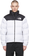 The North Face 1996 Retro Nuptse Quilted Two-tone Ripstop And Shell Down Jacket In Fn4 Tnf Wht