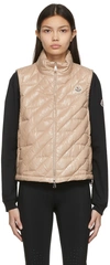 MONCLER TAN DOWN LECROISIC waistcoat