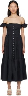 STAUD BLACK ELIO DRESS