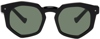 Grey Ant Black Composite Sunglasses In Black/ Green