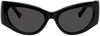 Grey Ant Bank 56mm Wraparound Sunglasses In Black