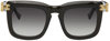 Grey Ant Blitz 49mm Round Sunglasses In Black/ Grey