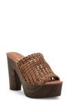 Jessica Simpson Women's Shelbie Block-heel Platform Mules Women's Shoes In Natural