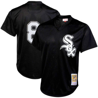 Mitchell & Ness Bo Jackson Black Chicago White Sox Cooperstown Collection Big & Tall Mesh Batting Pr