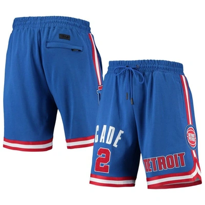 Pro Standard Men's  Cade Cunningham Blue Detroit Pistons Player Replica Shorts