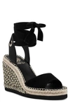 Vince Camuto Women's Bendsen Ankle Wrap Wedge Sandals Women's Shoes In Multi