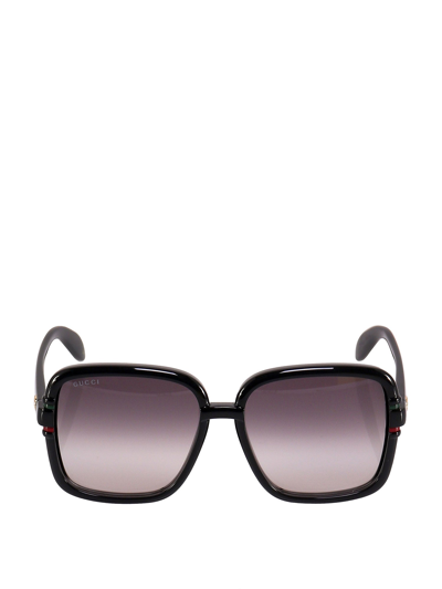 Gucci Eyewear Square Frame Sunglasses In Black