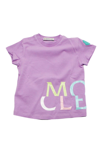Moncler Babies' Short-sleeved T-shirt In Violet