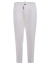 Dsquared2 Pantaloni  Chino In Cotone In Bianco