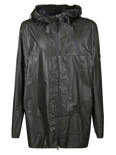 Stone Island Shadow Project Leather Zip Jacket In V0029