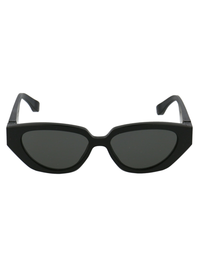 Mykita Mmraw015 Sunglasses In 812 Raw Black | Dark Grey Solid