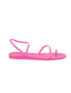 Ancient Greek Sandals Eleftheria Braided Glittered Rubber Sandals In Fluo Fucsia