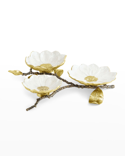 Michael Aram Vintage Bloom Triple Dish In White