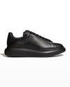 Alexander Mcqueen Men's Snakeskin Leather Low-top Sneakers In Blkcrystgg