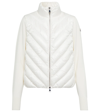 MONCLER QUILTED WOOL CARDIGAN