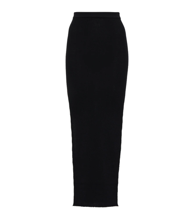Rick Owens Woman Maxi Skirt Black Size S Viscose, Polyester, Polyamide, Elastane