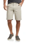 Flag And Anthem Stretch Twill Shorts In Silver Birch