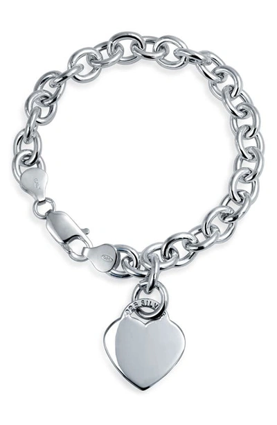 Bling Jewelry Sterling Silver My Heart On A Wrist Bracelet