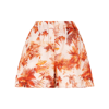 Alanui Hoo'okipa Toile De Jouy Shorts In Yellow &amp; Orange