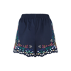 Chloé Broderie Anglaise Cotton-poplin Shorts In Blue