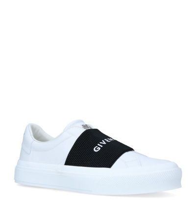 Givenchy Leather City Court Slip-on Sneakers In White