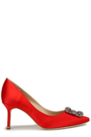 Manolo Blahnik Hangisi Pumps In Red