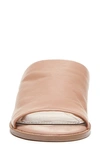Kelsi Dagger Brooklyn Ruthie Slide Sandal In Pale Pink Leather