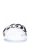 Chinese Laundry Midsummer Slide Sandal In Clear Faux Leather