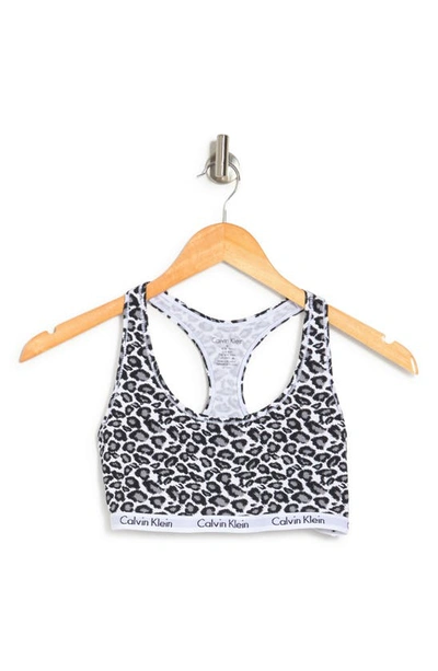 Calvin Klein Carousel Racerback Bralette In Ioo Paintbrush