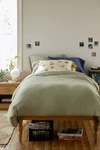 Urban Outfitters Cozy Jersey Duvet Set In Olive