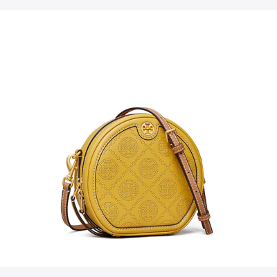 Tory Burch T Monogram Perforated Moon In Golden Sunset