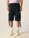 Msgm Tassel-detail Knee-length Shorts In Blue