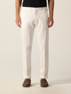 Fay Regular Fit Plain Trousers In White