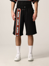 Gcds Cute Tape Logo Drawstring Shorts In Black