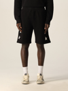 Golden Goose Black Diego Star Collection Bermuda Shorts With Contrasting White Stars In Black
