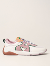 Hogan Colour-block Lace-up Trainers In Pink