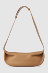 Cos Leather Crossbody Bag In Beige