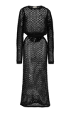 DIOTIMA SADE CRYSTAL MESH MIDI DRESS