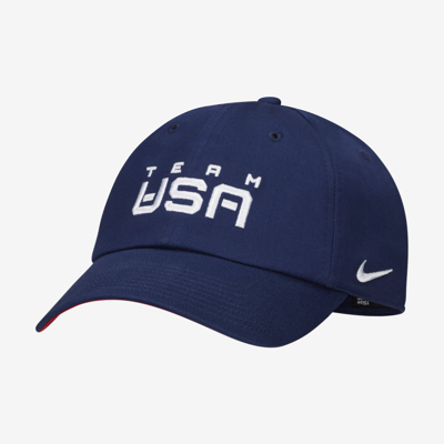 Nike Heritage86 Team Usa Cap In Blue