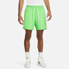 Nike Sportswear Men's Woven Flow Shorts In Light Green Spark,sail
