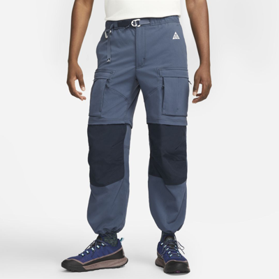 Nike Acg "smith Summit" Men's Cargo Pants In Thunder Blue,dark Obsidian,summit White