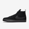 Nike Sb Zoom Blazer Mid Prm Skate Shoes In Black,anthracite,black,black