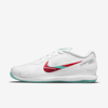 Nike Court Air Zoom Vapor Pro Women's Hard Court Tennis Shoes In White,habanero Red,pomegranate,washed Teal